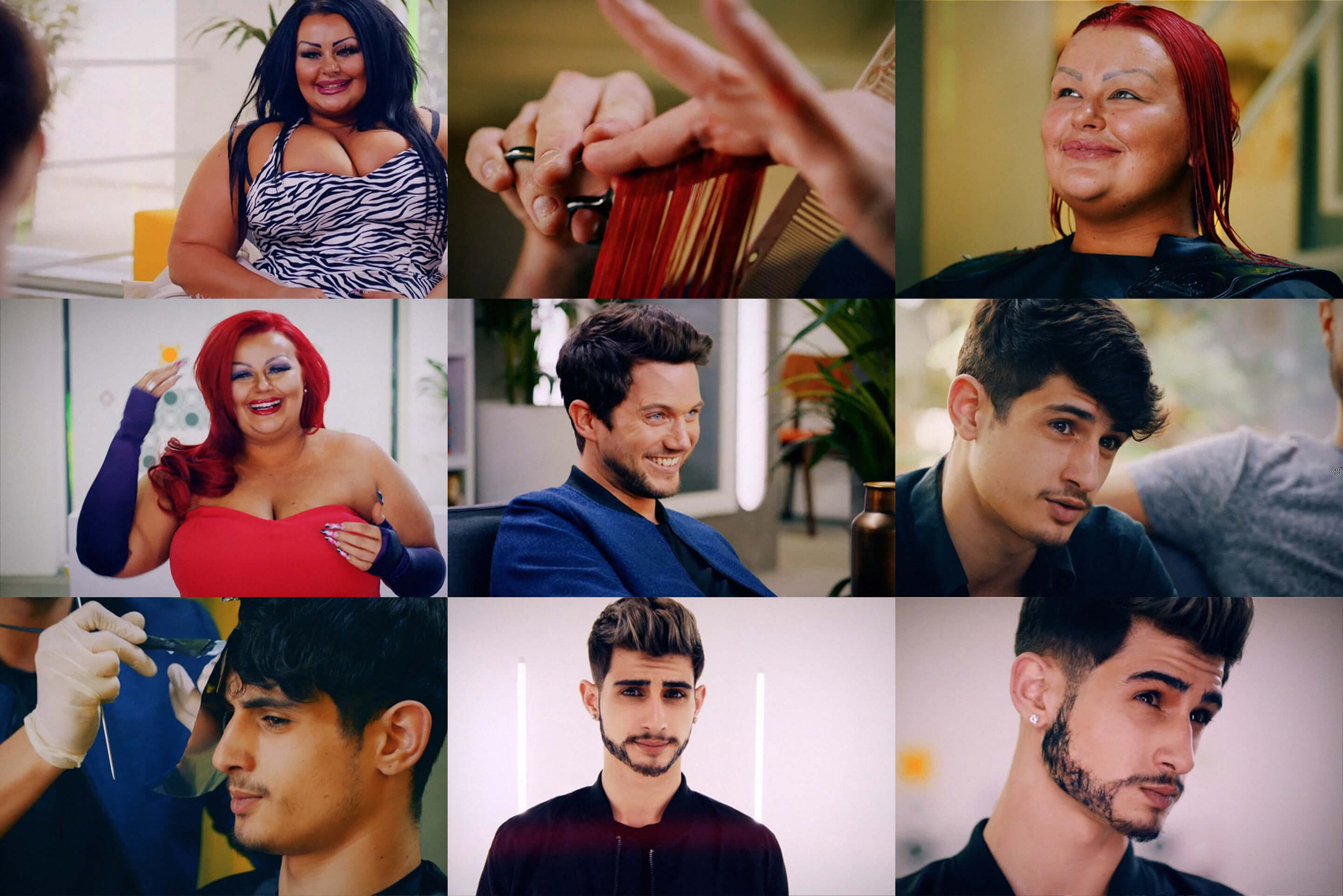 Daniel Granger in E4's Body Fixers creates an array of colourful hair.