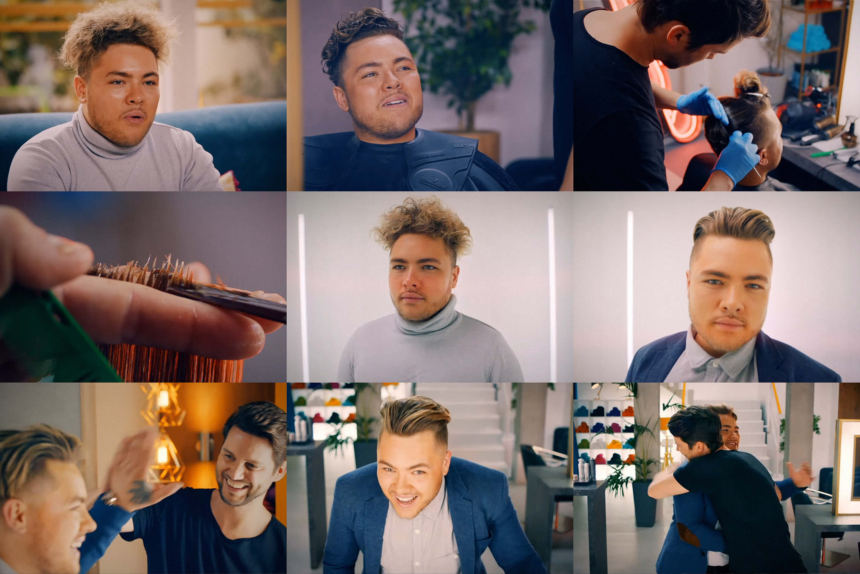 Daniel Granger in E4's Body Fixers creates an array of colourful hair.