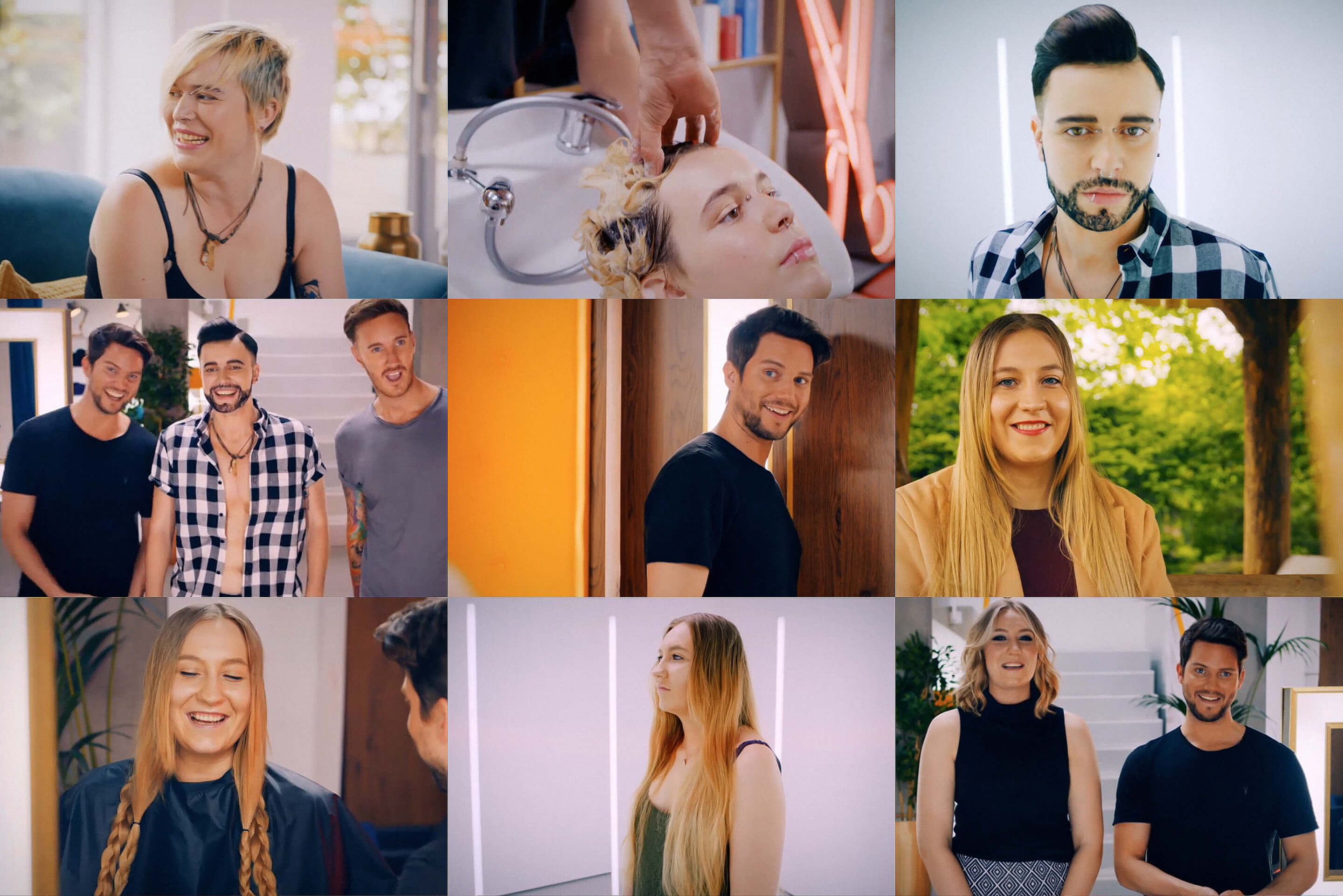 Daniel Granger in E4's Body Fixers creates an array of colourful hair.