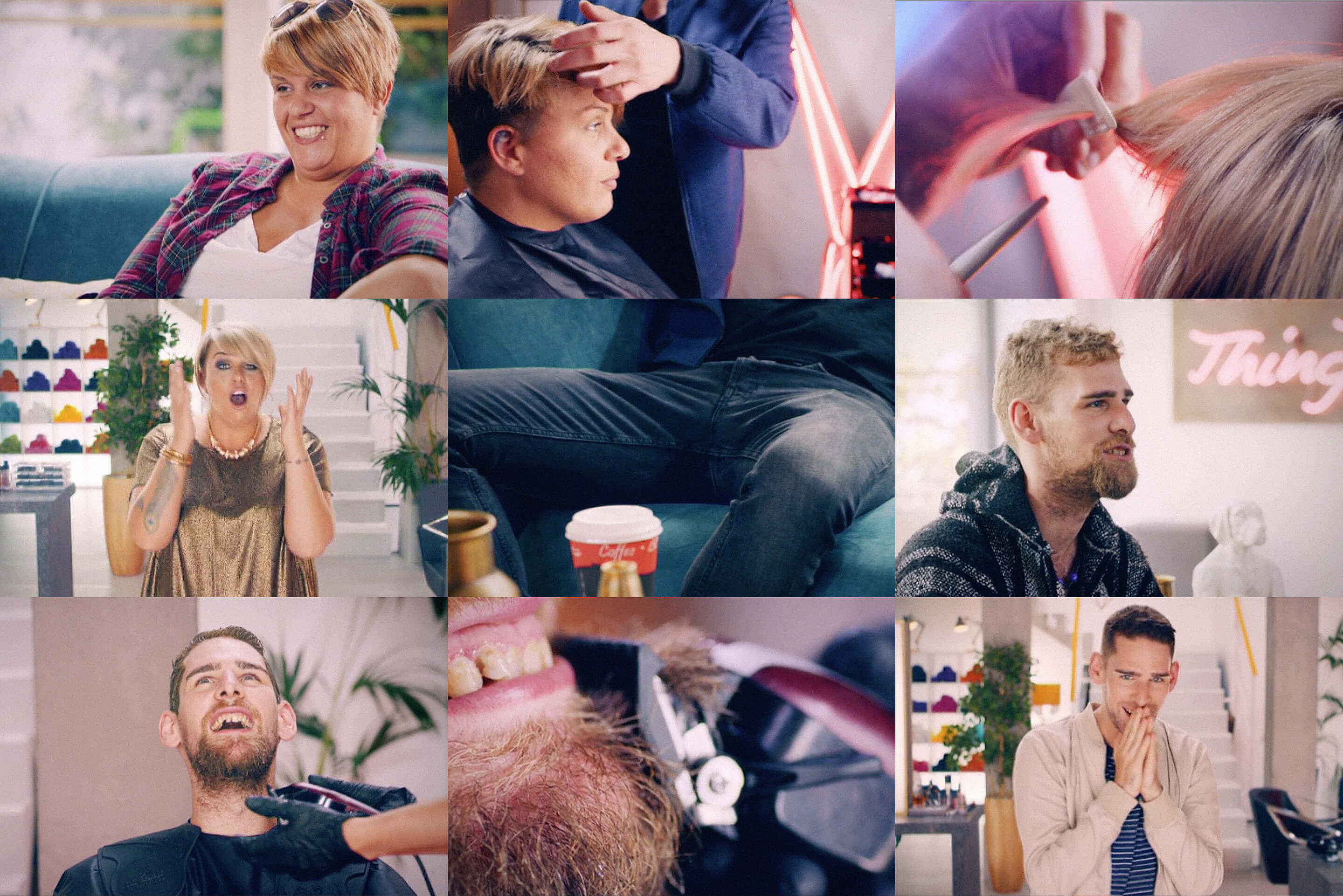 Daniel Granger in E4's Body Fixers creates an array of colourful hair.