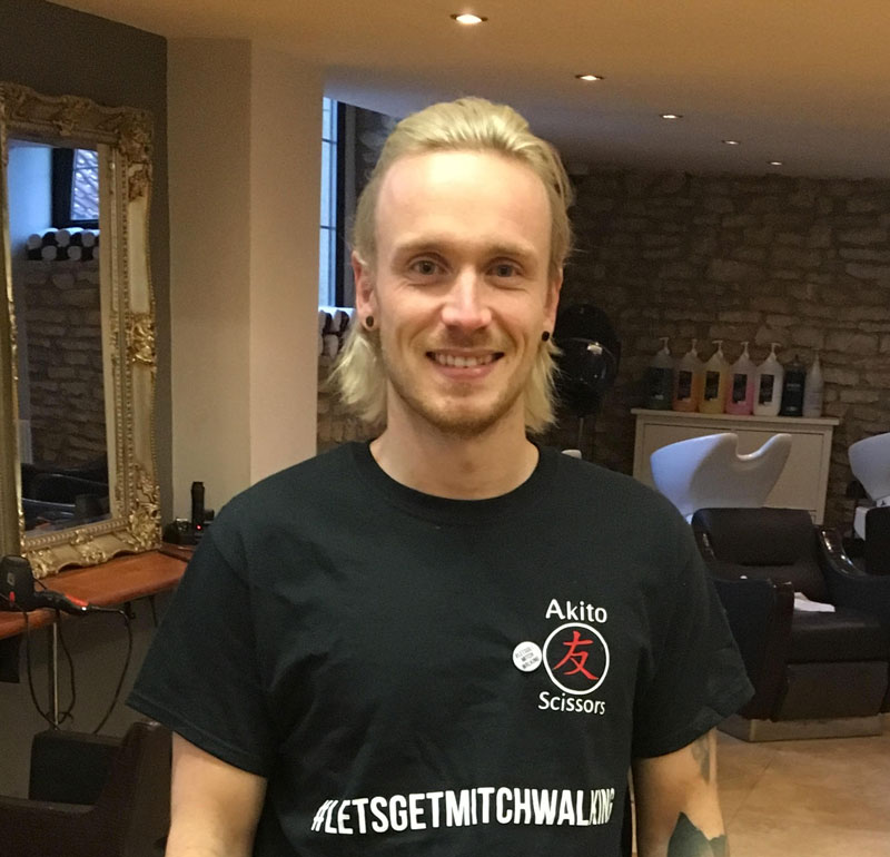 Daniel will be rowing 50 miles in a bid to raise funds to help get talented hairdresser Mitch walking again