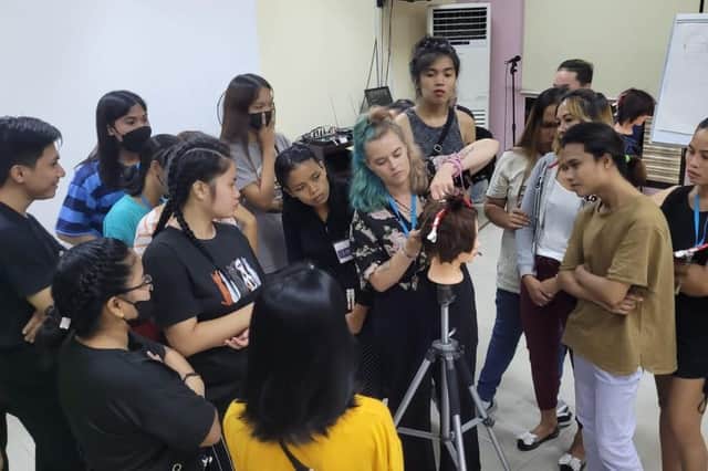Our stylist Jade helps wannabe hairdressers in the Philippines escape poverty